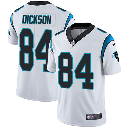 Nike Panthers #84 Ed Dickson White Men's Stitched NFL Vapor Untouchable Limited Jersey